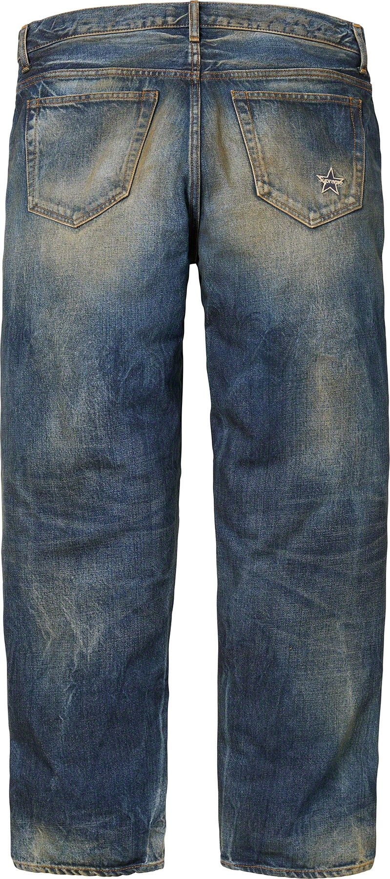 Distressed Loose Fit Selvedge Jean view 7